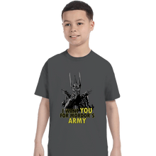 Load image into Gallery viewer, Shirts T-Shirts, Youth / XS / Charcoal Mordor&#39;s Army
