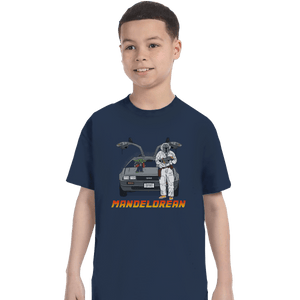 Shirts T-Shirts, Youth / XL / Navy Mandelorean