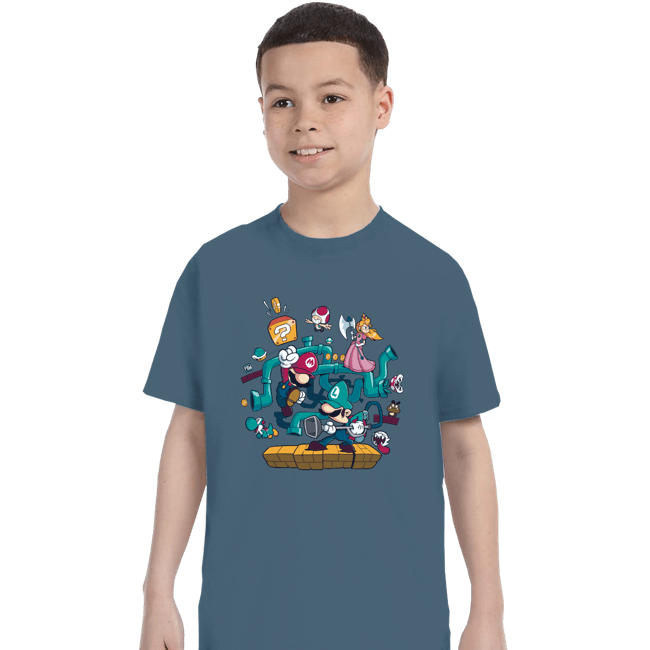 Daily_Deal_Shirts T-Shirts, Youth / XS / Indigo Blue The Plumber Brothers