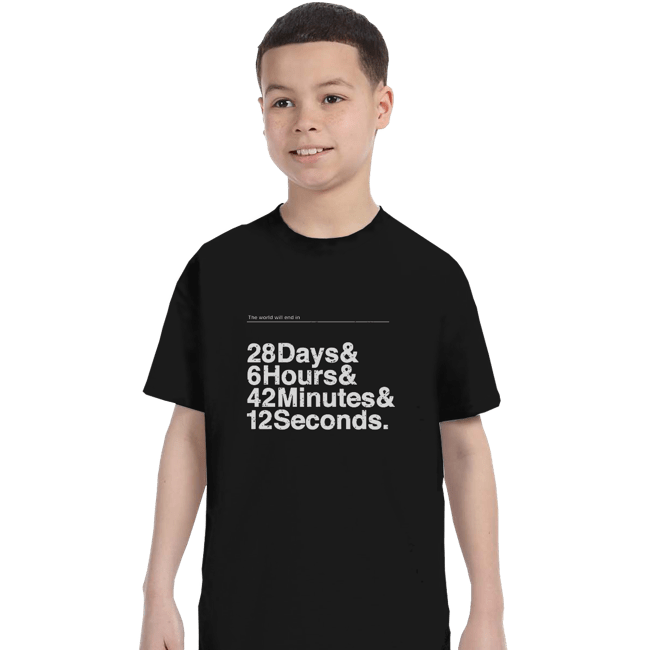 Shirts T-Shirts, Youth / XS / Black 28 Days
