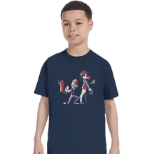 Load image into Gallery viewer, Shirts T-Shirts, Youth / XS / Navy Zombie Neighbors
