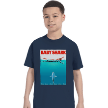 Load image into Gallery viewer, Shirts T-Shirts, Youth / XL / Navy Baby Shark
