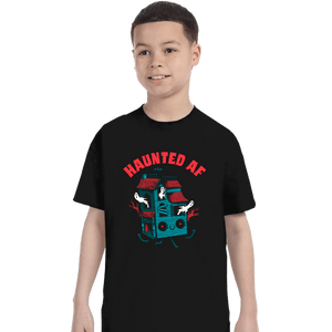 Secret_Shirts T-Shirts, Youth / XS / Black Haunted AF