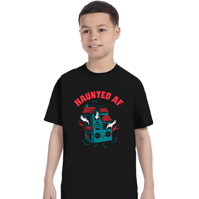 Secret_Shirts T-Shirts, Youth / XS / Black Haunted AF