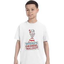 Load image into Gallery viewer, Shirts T-Shirts, Youth / XL / White Where&#39;s Grindelwaldo
