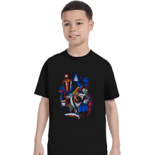 Load image into Gallery viewer, Shirts T-Shirts, Youth / XS / Black Groovy Earthworm
