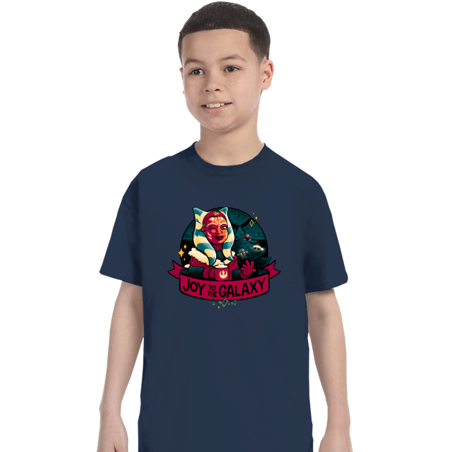 Daily_Deal_Shirts T-Shirts, Youth / XS / Navy Joy To The Galaxy