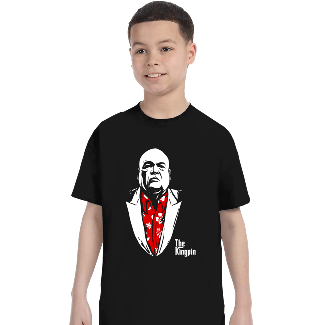 Daily_Deal_Shirts T-Shirts, Youth / XS / Black The Kingpin