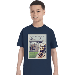 Shirts T-Shirts, Youth / XL / Navy Explore Pawnee