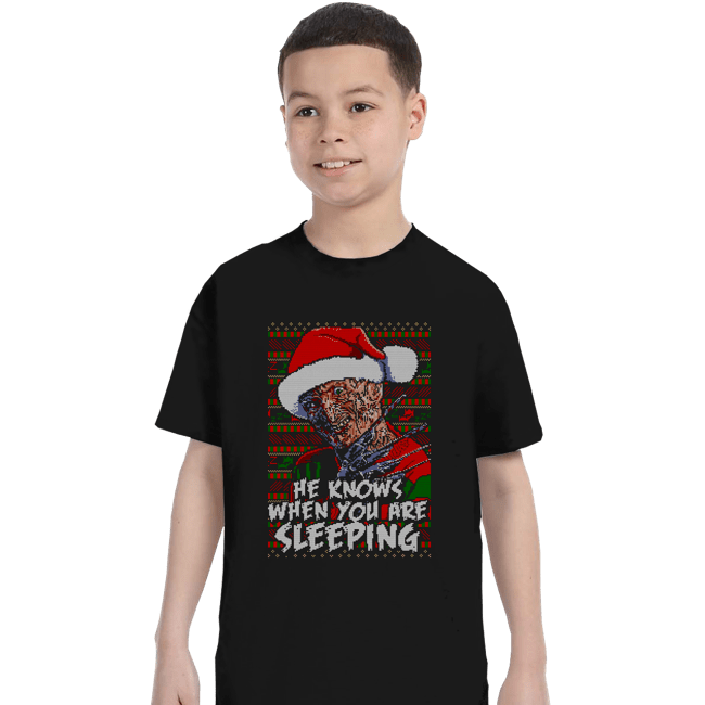 Secret_Shirts T-Shirts, Youth / XS / Black Sleeping Sweater