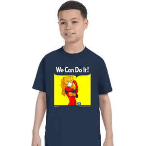 Shirts T-Shirts, Youth / XS / Navy We Can Do It Shinji