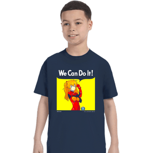 Shirts T-Shirts, Youth / XS / Navy We Can Do It Shinji