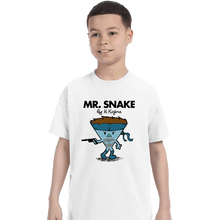 Load image into Gallery viewer, Secret_Shirts T-Shirts, Youth / XS / White Mr. Snake
