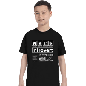 Daily_Deal_Shirts T-Shirts, Youth / XS / Black Introvert Label