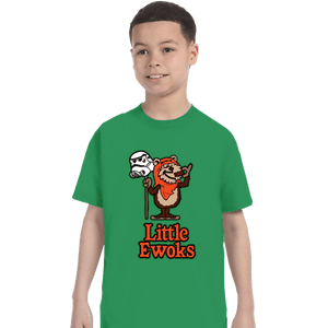 Daily_Deal_Shirts T-Shirts, Youth / XS / Irish Green Little Ewoks