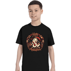 Daily_Deal_Shirts T-Shirts, Youth / XS / Black Spooky Autumn Harvest