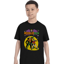 Load image into Gallery viewer, Shirts T-Shirts, Youth / XL / Black Mermaid Man
