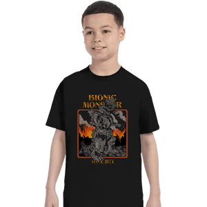 Shirts T-Shirts, Youth / XS / Black Bionic Monster Since 1974