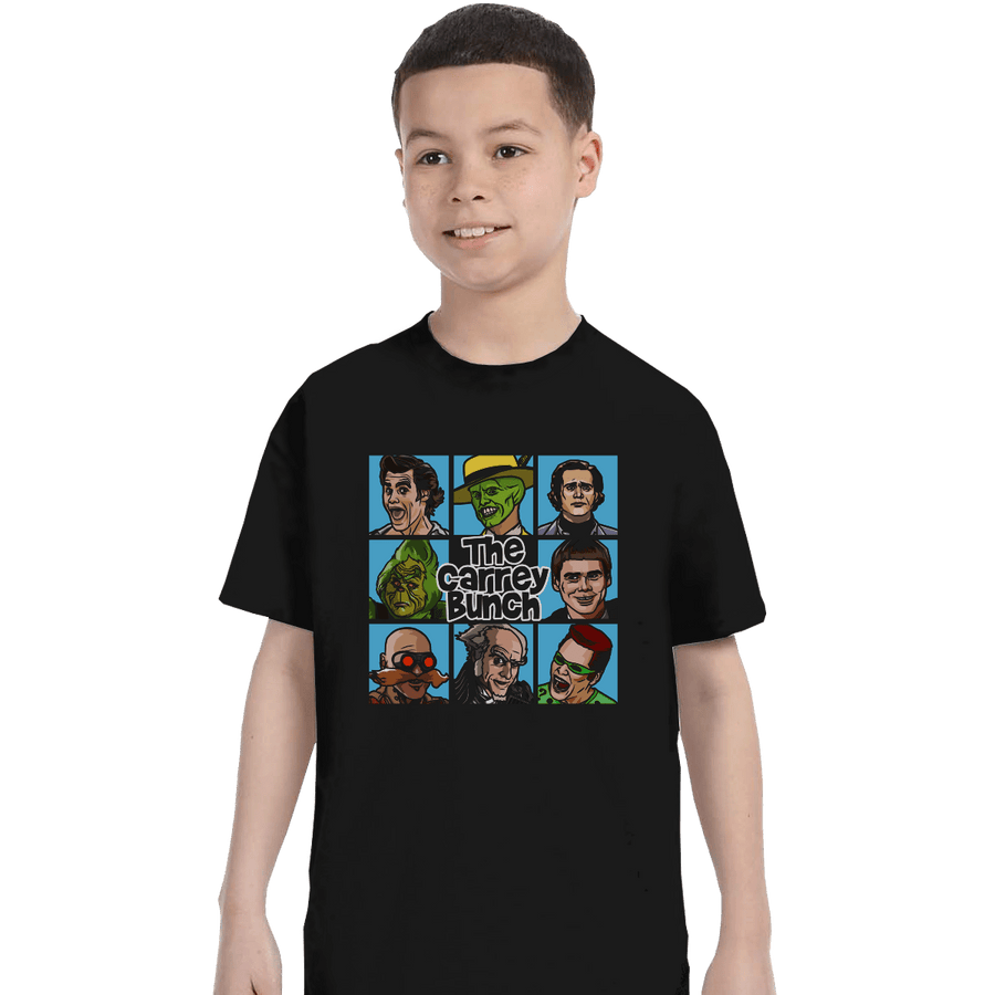 Shirts T-Shirts, Youth / XS / Black The Carrey Bunch