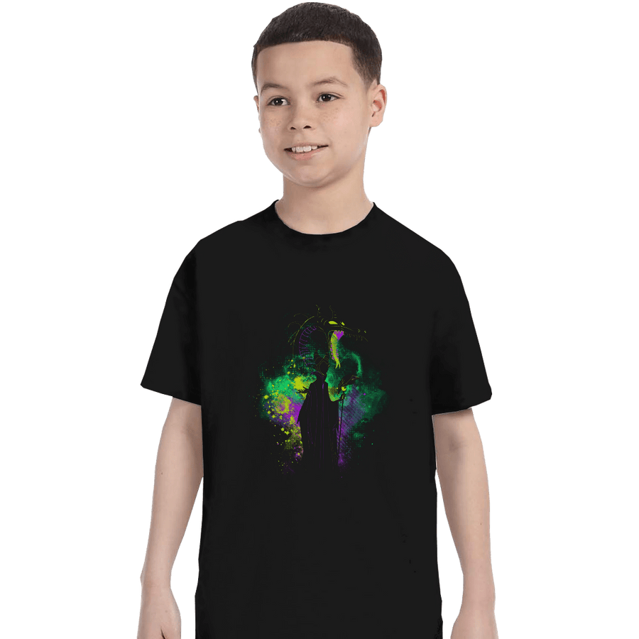 Shirts T-Shirts, Youth / XL / Black Maleficent Art