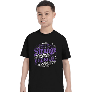 Daily_Deal_Shirts T-Shirts, Youth / XS / Black I Myself Am Strange And Unusual