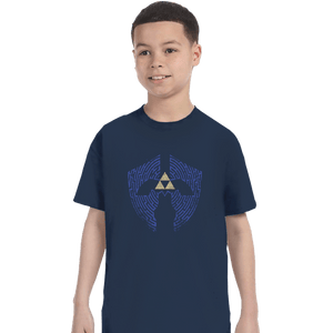 Shirts T-Shirts, Youth / XS / Navy Triforce Labyrinth
