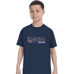 Shirts T-Shirts, Youth / XL / Navy Hawkins Fun Fair