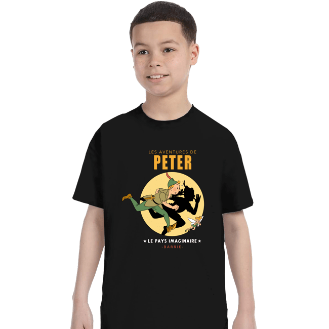 Shirts T-Shirts, Youth / XS / Black Les Adventures De Peter