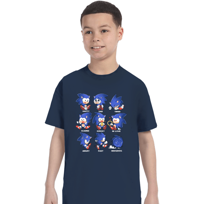 Secret_Shirts T-Shirts, Youth / XS / Navy Hedgehog!