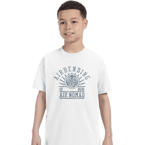 Shirts T-Shirts, Youth / XS / White Air Bending