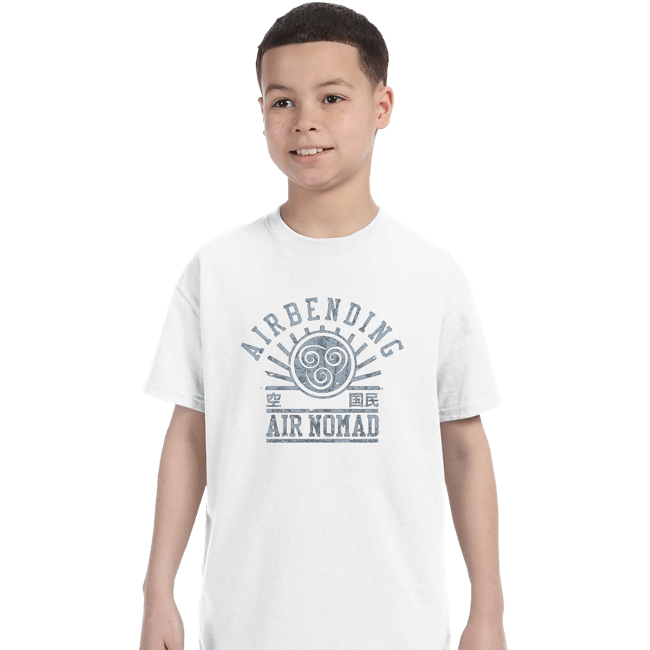 Shirts T-Shirts, Youth / XS / White Air Bending