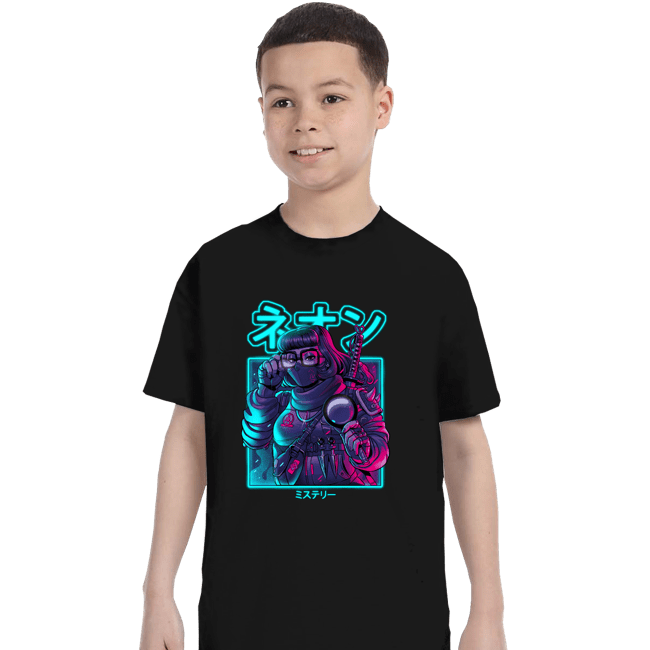 Daily_Deal_Shirts T-Shirts, Youth / XS / Black Neon Mystery