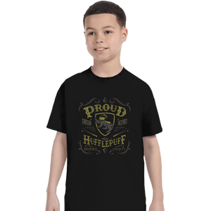 Shirts T-Shirts, Youth / XL / Black Proud to be a Hufflepuff