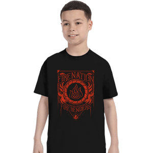 Shirts T-Shirts, Youth / XL / Black Fire Nation