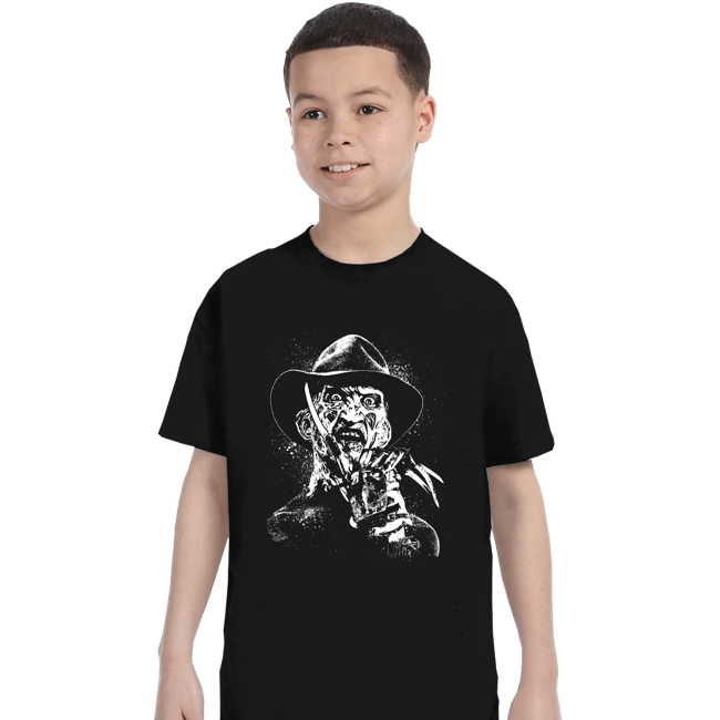 Daily_Deal_Shirts T-Shirts, Youth / XS / Black Nightmare Splatter