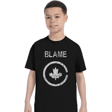 Load image into Gallery viewer, Shirts T-Shirts, Youth / XL / Black Blame Canada
