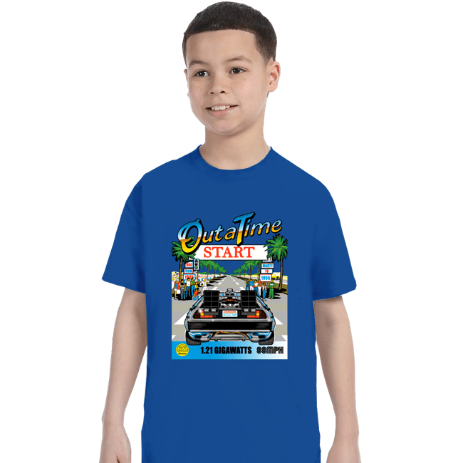 Daily_Deal_Shirts T-Shirts, Youth / XS / Royal Blue Out Run And Time