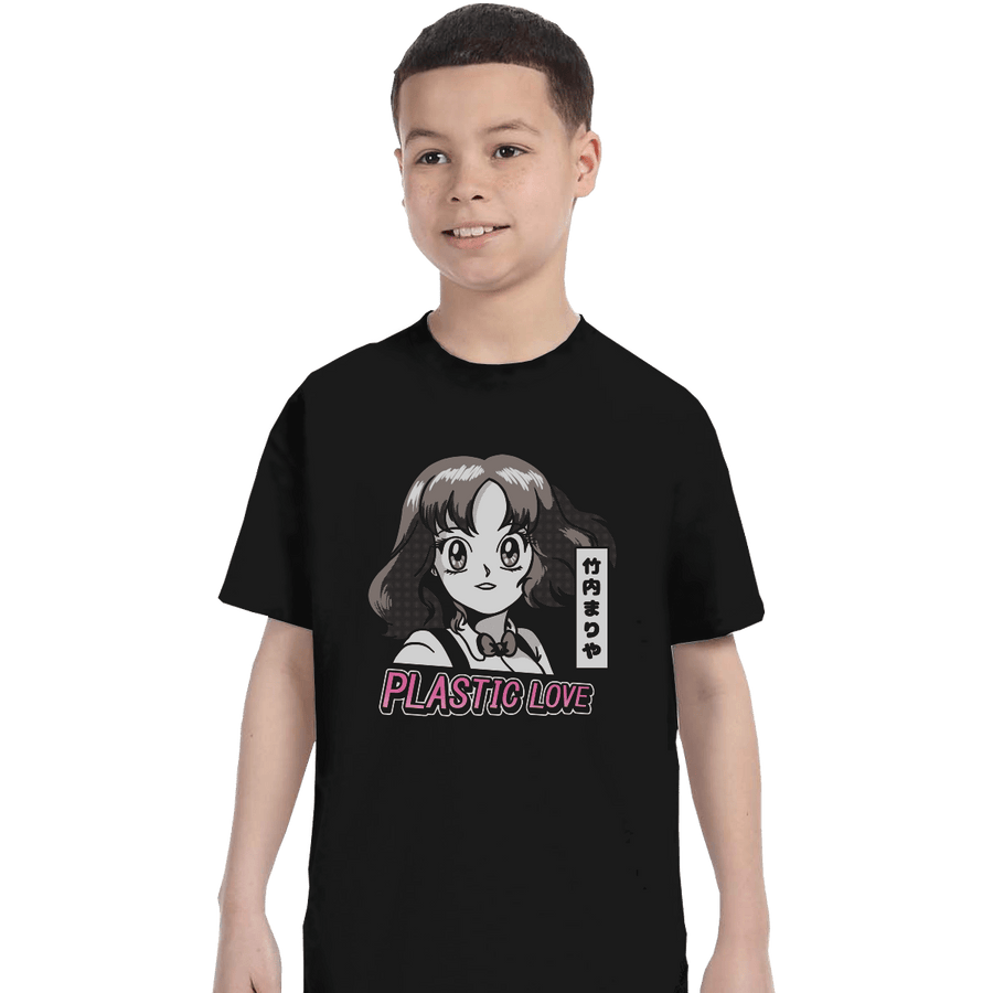 Shirts T-Shirts, Youth / XL / Black Plastic Love Retro