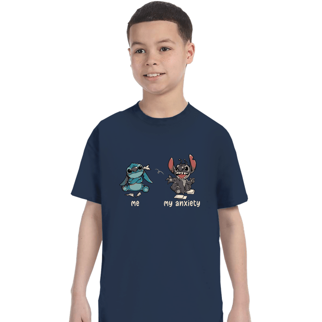Secret_Shirts T-Shirts, Youth / XS / Navy My Anxiety