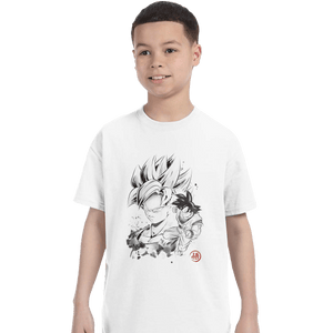 Shirts T-Shirts, Youth / XL / White Super Saiyan Warrior