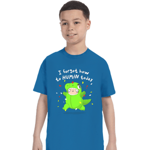 Shirts T-Shirts, Youth / XS / Sapphire How To Human