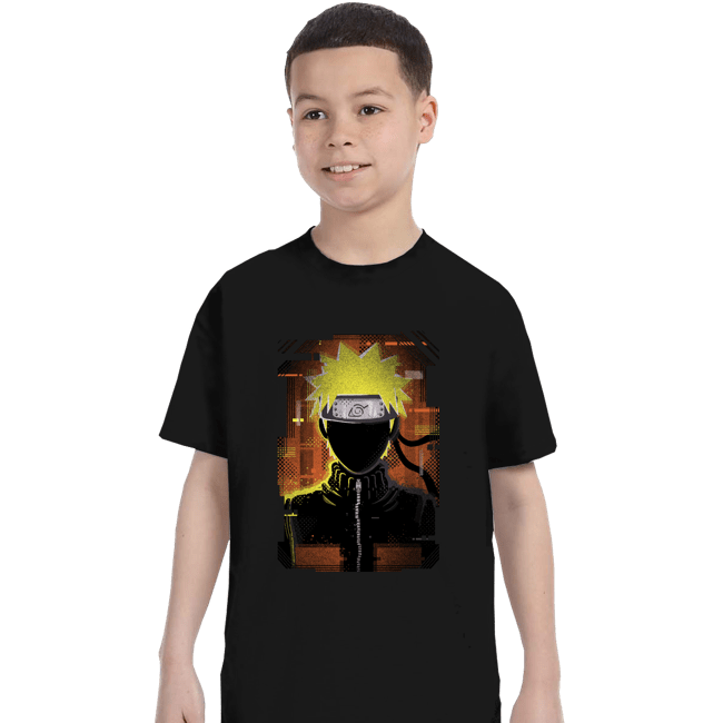 Shirts T-Shirts, Youth / XS / Black Glitch Naruto