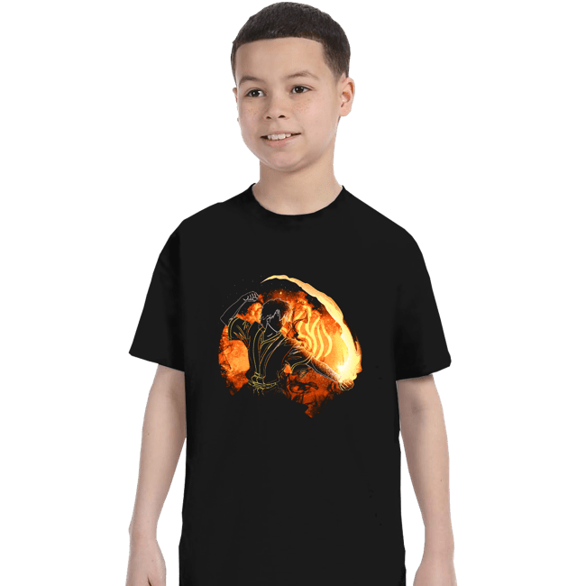 Daily_Deal_Shirts T-Shirts, Youth / XS / Black Fire Bender Orb