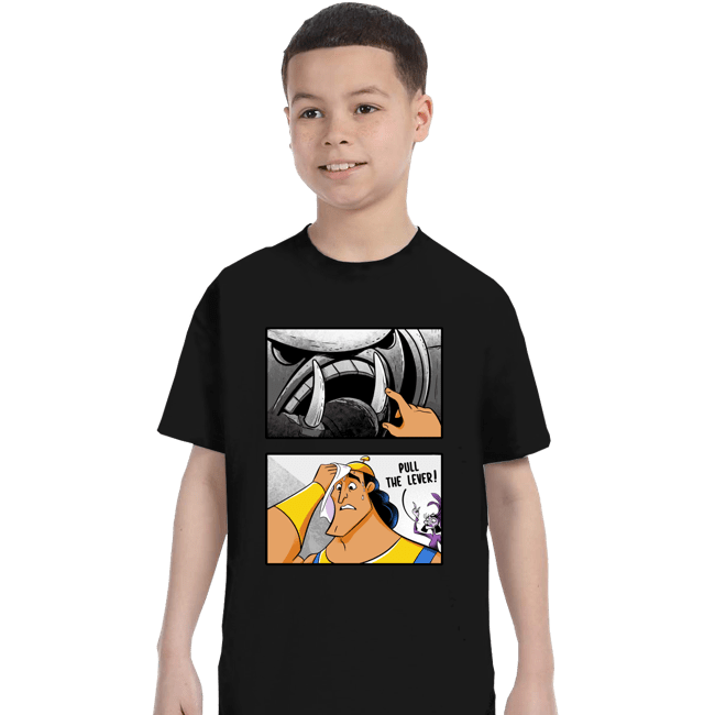 Daily_Deal_Shirts T-Shirts, Youth / XS / Black Pull The Lever