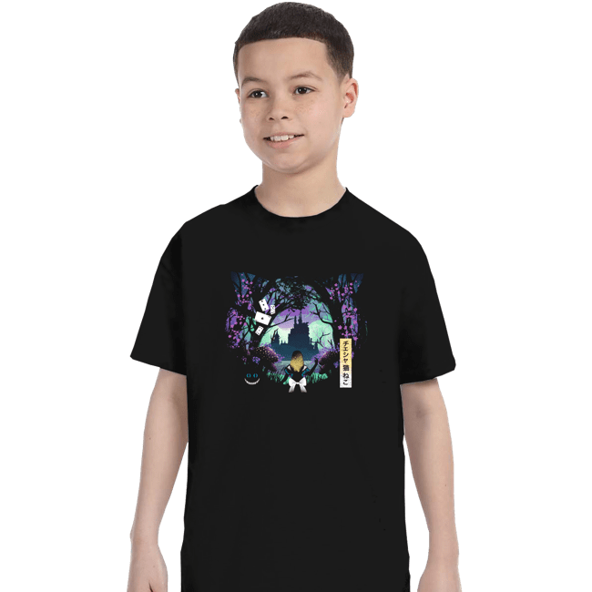 Daily_Deal_Shirts T-Shirts, Youth / XS / Black Alice Landscape