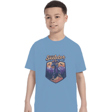 Load image into Gallery viewer, Shirts T-Shirts, Youth / XL / Powder Blue Outdoor Skeletor
