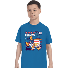Load image into Gallery viewer, Shirts T-Shirts, Youth / XS / Sapphire Farmer Days
