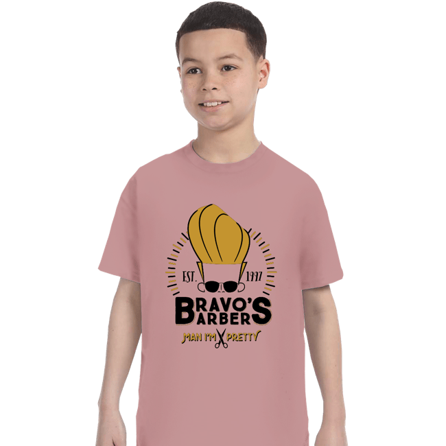 Shirts T-Shirts, Youth / XS / Pink Bravo's Barbers