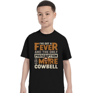 Daily_Deal_Shirts T-Shirts, Youth / XS / Black More Cowbell