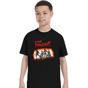 Shirts T-Shirts, Youth / XS / Black Invaders